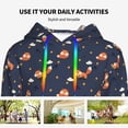 thumbnail image 4 of Honeii Cartoon Fox Pattern Womens Oversized Hoodies Long Sleeve Sweatshirts Pullover Fall Outfits with Pocket-XX-Large, 4 of 7