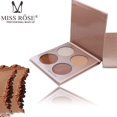 thumbnail image 2 of Paleta de maquillaje MISS ROSE de 4 colores, kit de brillo profesional, polvo facial prensado (#07), 2 of 11