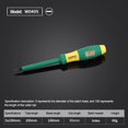 thumbnail image 1 of Voltage Tester Screwdriver Slotted/Phillips Outlet Tester Pen Electrician Pocket Test Pencil Hand Tools Driver Indicator 5x100mm Slotted, 1 of 6