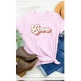 thumbnail image 4 of Retro love Valentines Graphic Tee T-Shirt PLUS, 4 of 10