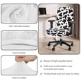 thumbnail image 4 of ZUXONGSY Cow Print Office Chair Cover Set of 2 Piece Mid Back Chair Covers Expandable Computer Desk Chair Seat Cover Replacement Furniture Protector for Family Friends, 4 of 7
