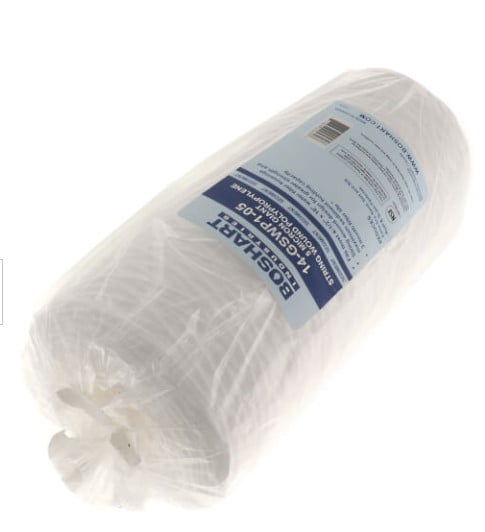 Boshart 14-GSWP1-50 String Wound Sediment Filter Cartridge, 4.5" x 10", 50 Micron, Polypropylene, Whole House Water Filter, 1 Pack
