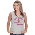 thumbnail image 4 of Cupcakes Good Idea Food Sweet Dessert Womens Plus Size Graphic Tank Top Brisco Brands 2X, 4 of 5