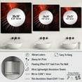 thumbnail image 4 of Designart "Monochromatic Photo Of Red Palm Trees I" Palms & Palm Trees Red Large Square Mirror - Square Bedroom Mirror Printed Wall Decor - Traditional Square Printed Wall Mirror Art, 4 of 5