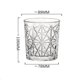 thumbnail image 2 of Taza de vidrio transparente sin plomo vintage, vasos for beber de boca ancha tallados de línea clásica, 2 of 7