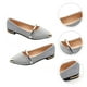 thumbnail image 3 of 1 par de zapatos desnudos planos puntiagudos de verano elegantes zapatos de mujer soltera antideslizantes con perlas, 3 of 5