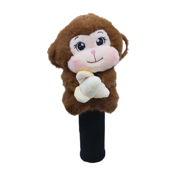 Funda de golf Monkey, ligera y novedosa, protectora para hombres y mujeres. Marrón oscuro