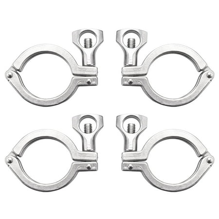 

3.8 Cm Sanitary Ware -Clamp Stainless Steel Single Needle Heavy Duty Entrainment Wing Nut For Sleeve Tc 30 Inch (4 Packs)