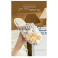 thumbnail image 4 of YAZI  Warm Knit House Slippers for Women Comfy Fleece Lined Winter Slippers with Memory Foam and Indoor Outdoor Soles, 4 of 13