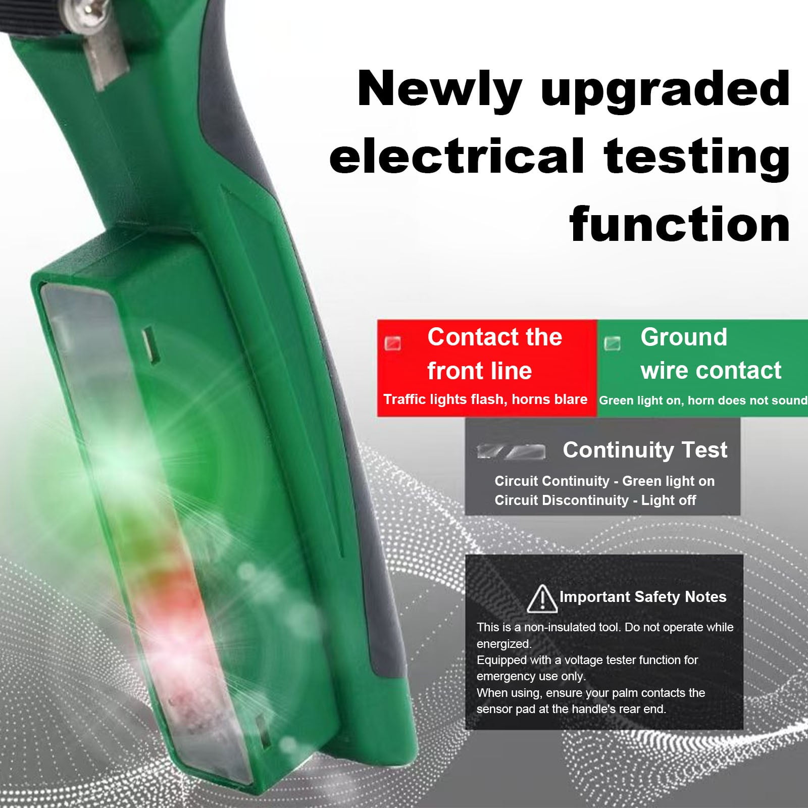 Wire Strippers with Voltage Tester, 8 In 1 Wire Stripping Pliers for Cutting and Pulling, Cable Scissors for Scraping and Pressing Wires with Voltage Test, Wire Stripper Tools for Electrician Work
