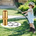 thumbnail image 2 of 2/4 Pcs Garden Hose Repair Mender Kit with 4/8 Pieces Stainless Clamp Fits 3/4"-5/8" Water Hose Repair Fitting, 2 of 8