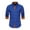 Blue, variant on Men Shirt 2025 Male Casual Fashion Long Sleeved Shirt Comfort Leisure Top Mens Shirts White M