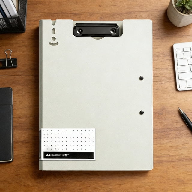 A4 Plastic Folder Board, Thickened Office Document Organizer, Storage for Files, 1-Pack