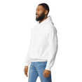 thumbnail image 4 of Gildan Men's Hoodie, DryBlend Casual Sweatshirt, Soft Cotton-Poly, Pouch Pocket, White, S, 4 of 5