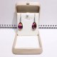 thumbnail image 1 of Pendientes de gota de agua de cristal populares, pendientes de gancho rojo de moda femenina, 1 of 6