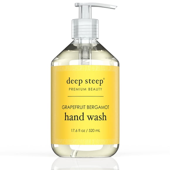 Deep Steep aceite de argán líquido lavado a mano pomelo bergamota 17.6 onzas líquidas