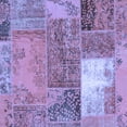 thumbnail image 1 of Ahgly Company Indoor Square Patchwork Blue Transitional Area Rugs, 5' Square, 1 of 4