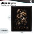 thumbnail image 4 of Stupell Industries French Country Antique Sunflower Bushel Black Floating Frame Canvas Art, 17 x 21, by Christopher Giampietro, 4 of 8