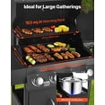 thumbnail image 2 of VEVOR Gas Grill, 4 Burner Propane Gas Grill with Side Burner, 425 SQ.In Grilling Area, Carbon Steel Enamel Grates, 2 of 9