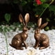 thumbnail image 1 of 2 estatuas de conejo vintage, figuras de conejo de resina, adornos de conejo, figuras de animales para estantería, 1 of 8