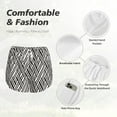 thumbnail image 6 of Haiem Black White Stripes Women's 2 in 1 Running Shorts - Lightweight Athletic Workout Gym Yoga Breathable Sports Shorts Liner with Phone Pockets-X-Large, 6 of 9