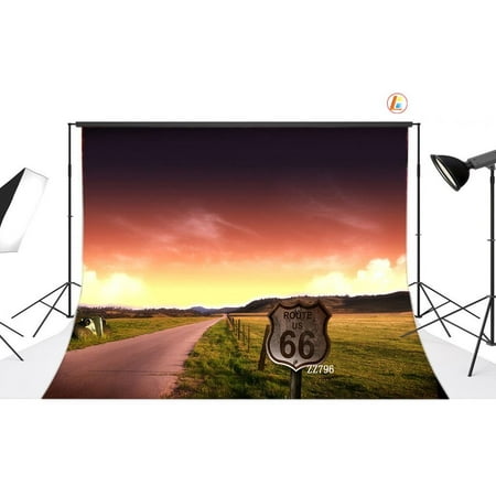 Image of GreenDecor 7x5ft The Setting Sun Photo Backdrops Studio Background Studio Props