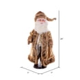 thumbnail image 5 of Vickerman 24" Mocha Velvet Santa Doll with Stand. This santa has glasses, stand is removeable., 5 of 7