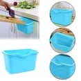 thumbnail image 1 of 1PC Cabinet Hanging Garbage Bin Cabinet Plastic Trash Pattern Door Hanging Basket Garbag Waste Can Kitchen Food Storage Quality Kitchen Garbage Wall Mounted Storage Box Blue, 1 of 7
