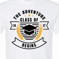 thumbnail image 4 of Inktastic Class of 2027 the Adventure Begins with Graduation Cap T-Shirt, 4 of 5