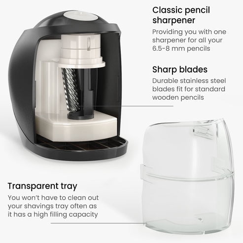 Arteza Pencil Sharpener + Eraser Set, Battery Operated