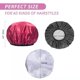 thumbnail image 3 of Gorro de ducha ajustable reutilizable Extra grande TANGJMXG impermeable de doble capa, 3 of 5