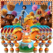 Birthday Supplies Plates Decorations Decor Backdrop Banner Cake Topper Fans