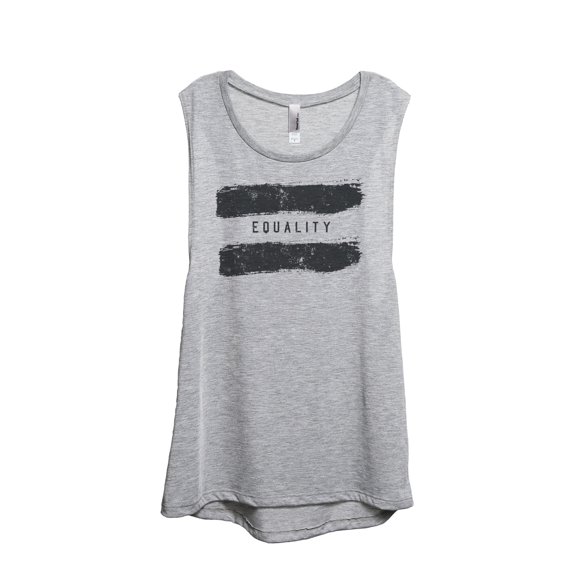 Equality Women's Fashion Sleeveless Muscle Workout Yoga Tank Top Sport Grey 2X-Large
