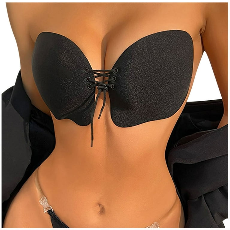 SELONE Sticky Strapless Bras for Women Push Up Plus Size Longline