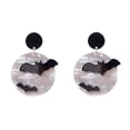 thumbnail image 1 of Acrílico Wansheng Pendientes Negro Colgante Pendientes de Mujeres Feliz Wansheng Festival Disfraz Joyería, 1 of 6