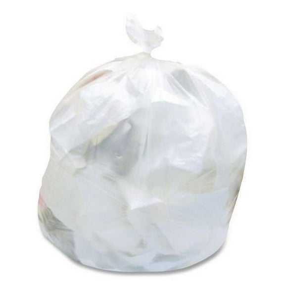 Low Density Can Liners, 30 gal, 0.5 mil, 30" x 36", Clear, Flat Pack, 250/Carton | Bundle of 2