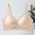 thumbnail image 5 of Daiosportswear Seamless Wireless Bra for Women Comfort Adjustable Strap Camisoles No Underwire Full Coverage Everyday Bras Khaki M(M), 5 of 7