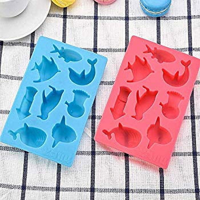 Silicone Molds For Gummies Baby Shark Candy Mould Under The Sea Ice Cube  Tray Marine Life Animal Chocolate Kitchen Accessories