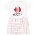 thumbnail image 3 of Inktastic I'm So Cute, I Must Be Peruvian Flag Sunflower Girls Toddler Dress, 3 of 5