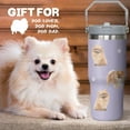 thumbnail image 5 of Pomeranian Gift for Dog Lover,30 oz Pomeranian Tumbler Stainless Steel Insulated with Handle (Pomeranian-Lavender, 30 oz), 5 of 6