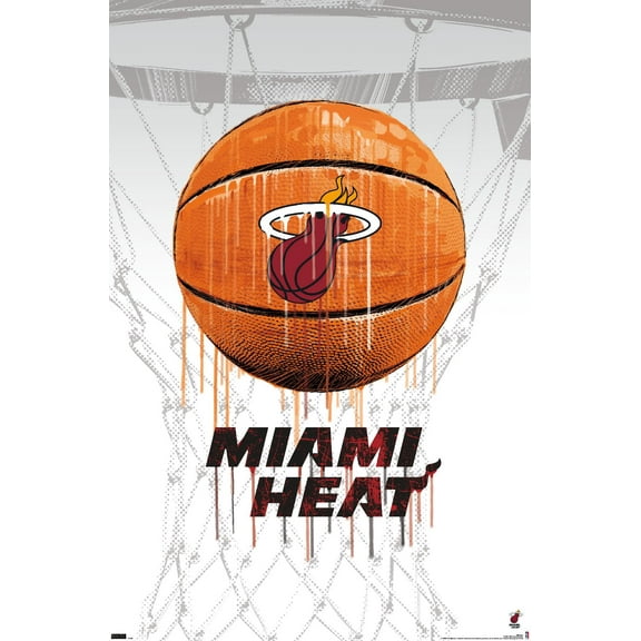 NBA Miami Heat - Drip Basketball 21 Wall Poster, 22.375" x 34"