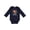 Navy, variant on First Birthday 1 Year Old Girl Fox Girls Long Sleeve Baby Bodysuit