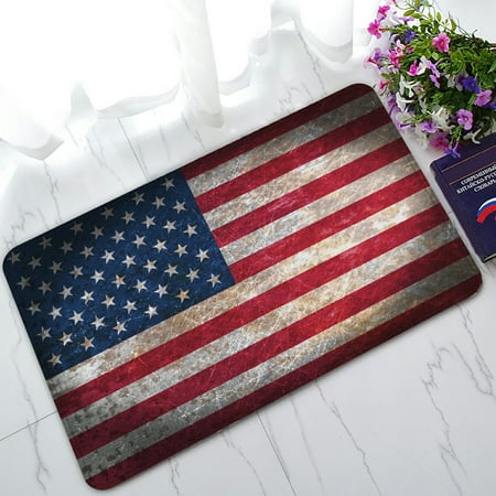 Phfzk Vintage Retro Style Us Flag Doormat Stars And Stripes