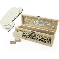 Wedding Guest Book Alternative. Guestbook Heart Drop and 100 Large Wood Hearts! Bridal, Baby Shower Guest Book Box, Graduation, Wedding Guestbook, Frame Alternatives, Wedding Card Box