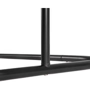 Utopia Alley Rustproof Wall Mounted Hoop Shower Rod for Clawfoot Tub, Black
