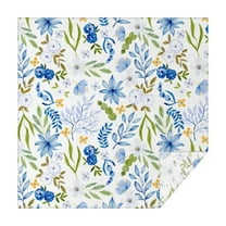 Christmas Square Tablecloth 42x42 Inch – Waterproof Polyester Printed Table Cover, Wrinkle Resistant & Washable for Kitchen Dining Picnic Party Decor, Single-v4-15, White