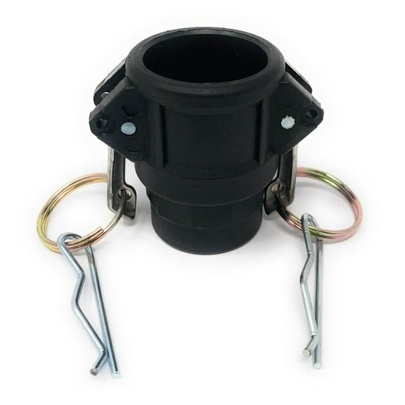 Gloxco Polypropylene Type D Cam and Groove Hose Fitting, 3/4" Female Camlock Coupler x 3/4" Female NPT (CAM-07-D-PP)