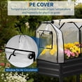 thumbnail image 3 of Garvee cama de cultivo elevada con cubierta de 48 x 24 x 55 pulgadas, jardinera galvanizada con patas y capacidad de 400 lb, ideal para patio y balcón, 3 of 7