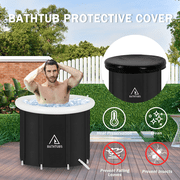 Large Ice Bath with Lid Cold Water Pool for Recovery, Portable Ice Bath for Home Gardens, Gyms, Arenas and Cold Water Therapy Training