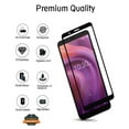thumbnail image 7 of For Motorola Moto Edge 5G 2021 Screen Protector Full Cover Tempered Glass [Edge to Edge Coverage] Full Protection Durable Tempered Glass Cover [Clear Black], 7 of 7